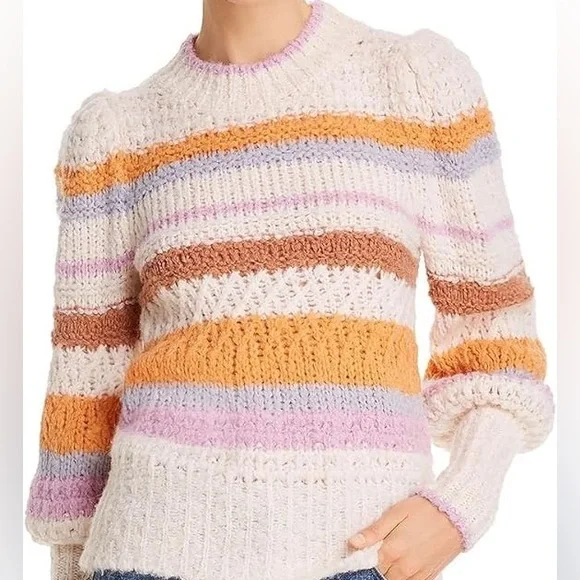 Rebecca Taylor Fluffy stripe sweater